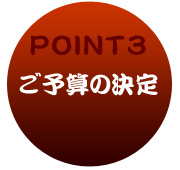 ご予算の決定